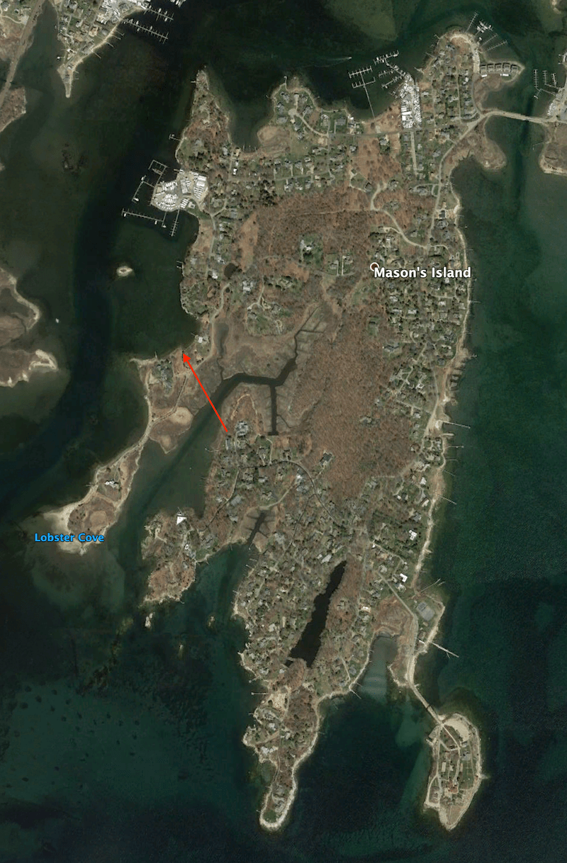 Masons Island aerial